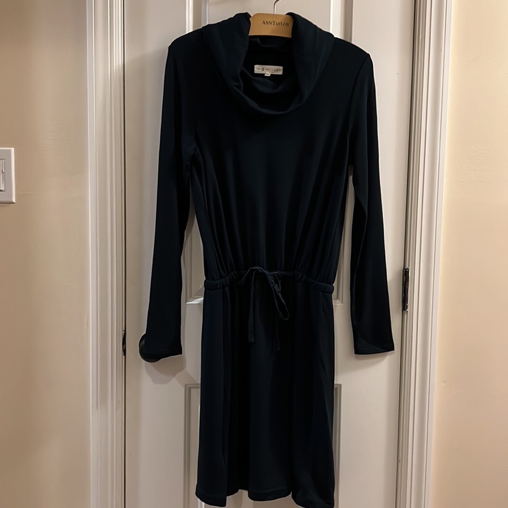 Lou & Grey cowl neck sweatshirt dress